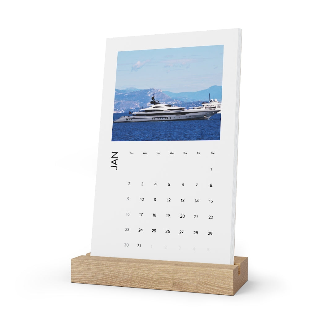 Global Yacht Original Photography Desk Calendar